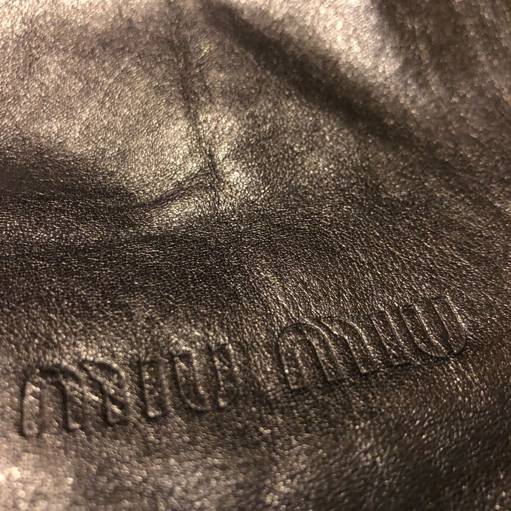 Miu Miu Black Leather Shoulder Bag - Picture 6 of 7